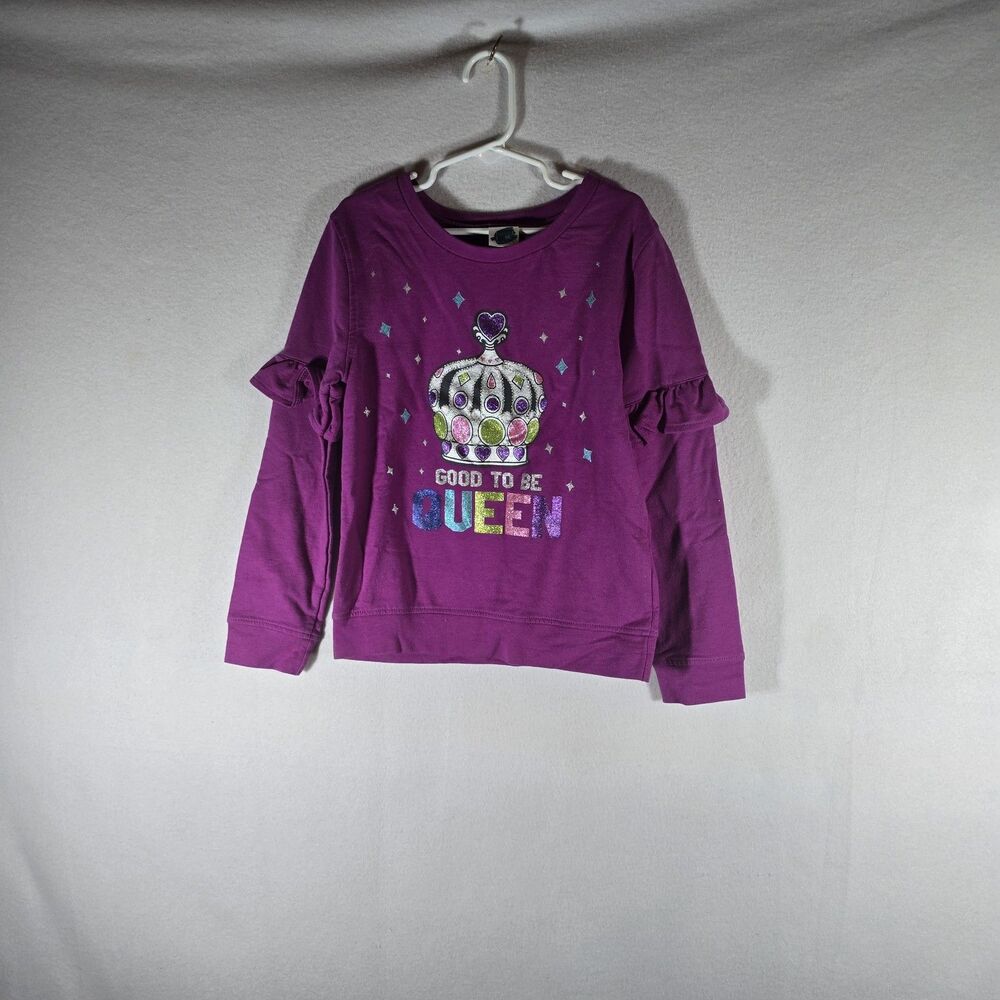 Girl's Size 6/7 Pink Long Sleeve Tee Shirt by Extremely Me Queen